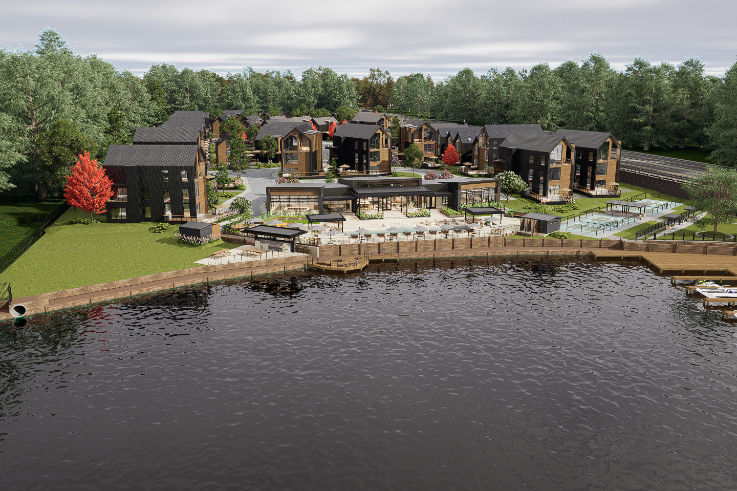 Render arquitectónico de Lakewood Oaks